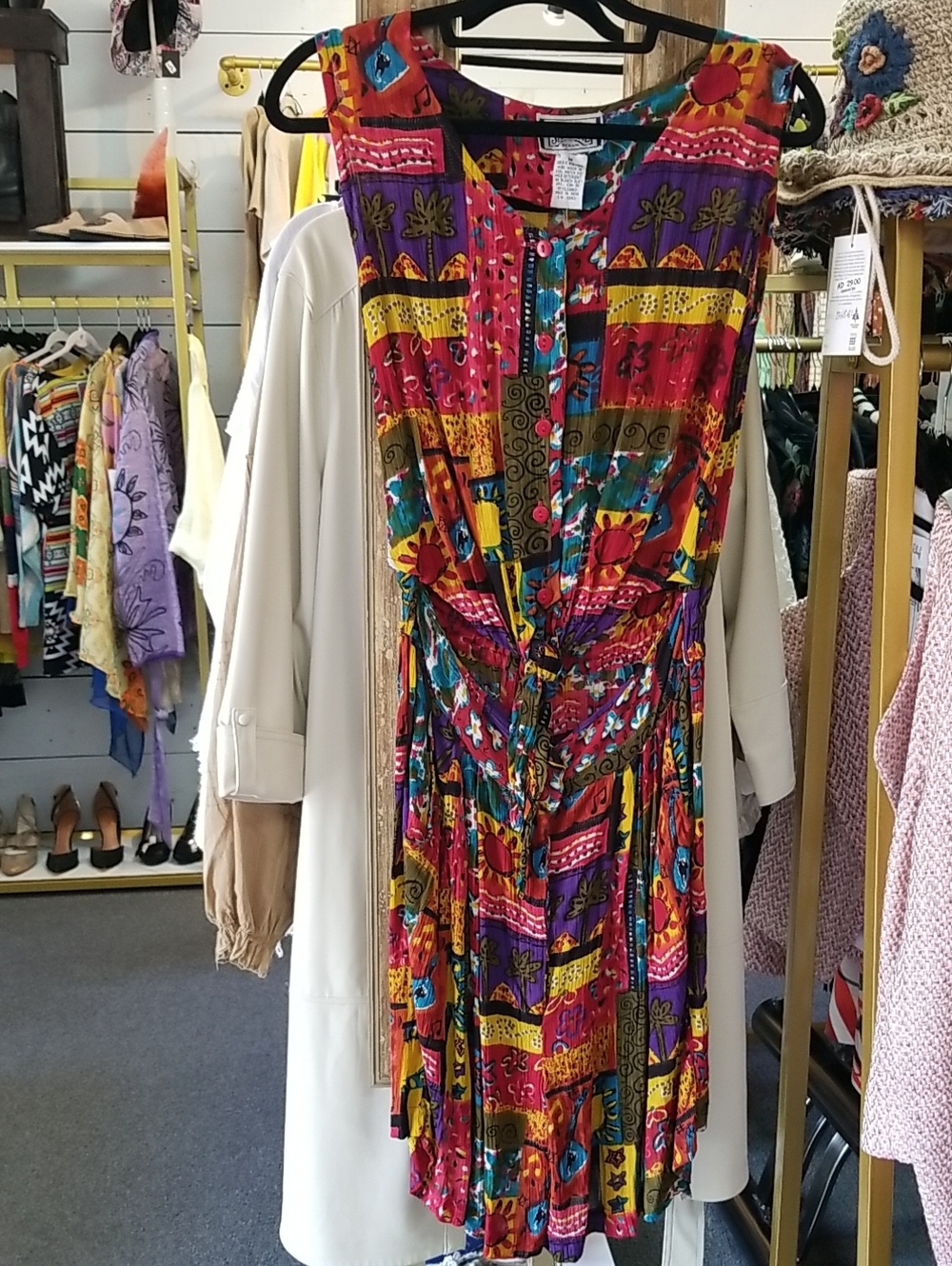 Jasmine Multicolor Floral Patchwork Mini Dress
